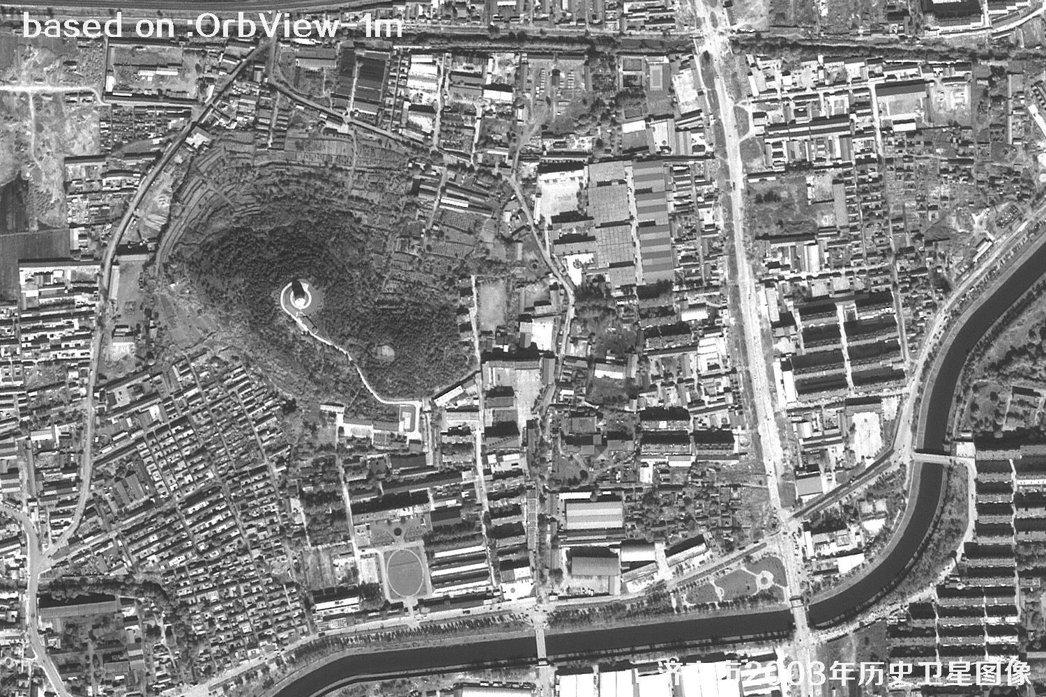 Jinan 2003 1m Resolution OrbView Satellite Historical Imagery