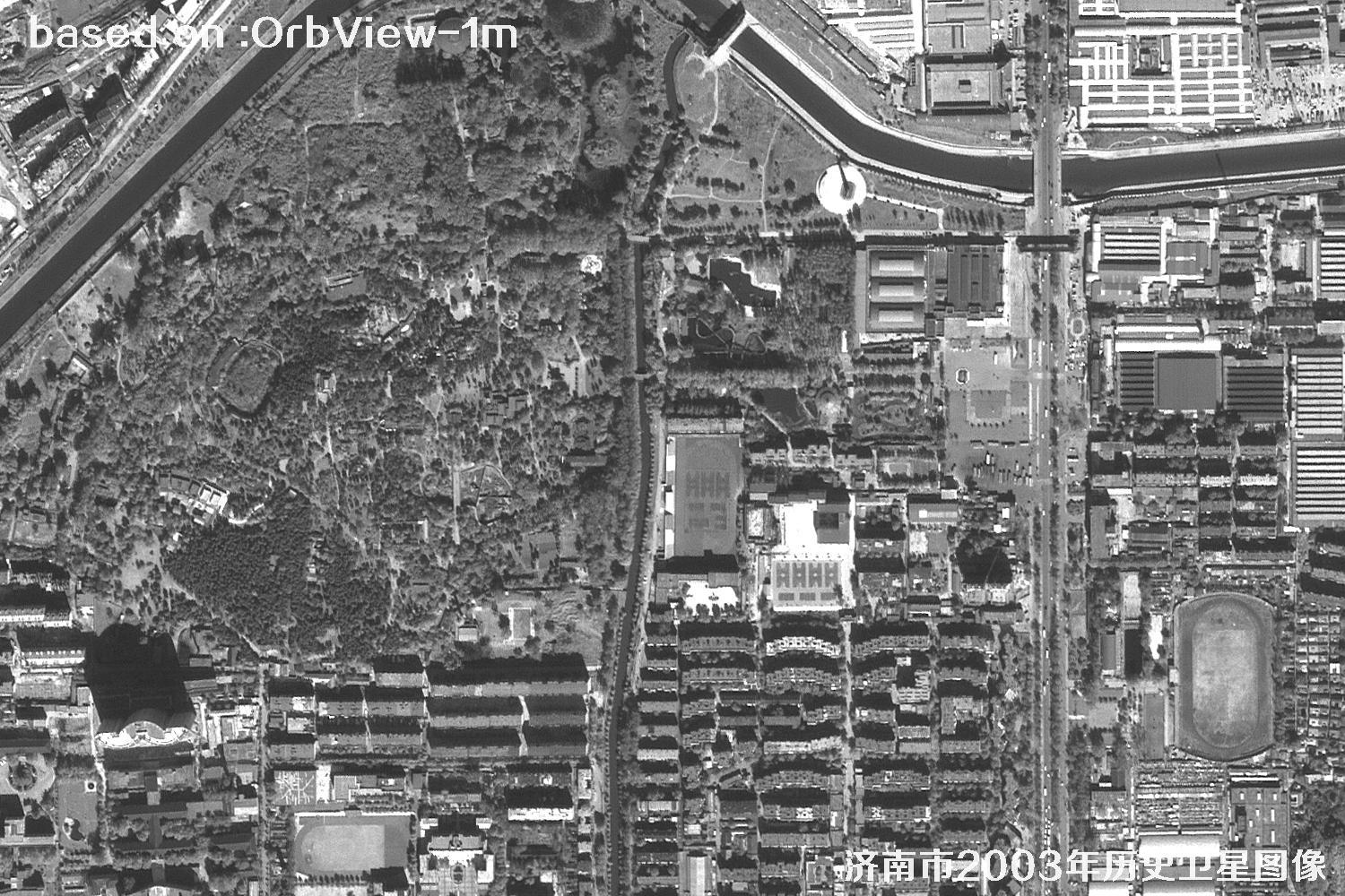 Jinan 2003 1m Resolution OrbView Satellite Historical Imagery