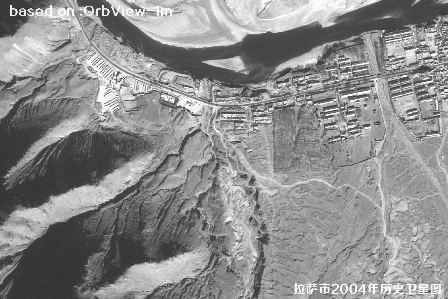 Lhasa 2004: 1 m Resolution OrbView Historical Satellite Imagery 10