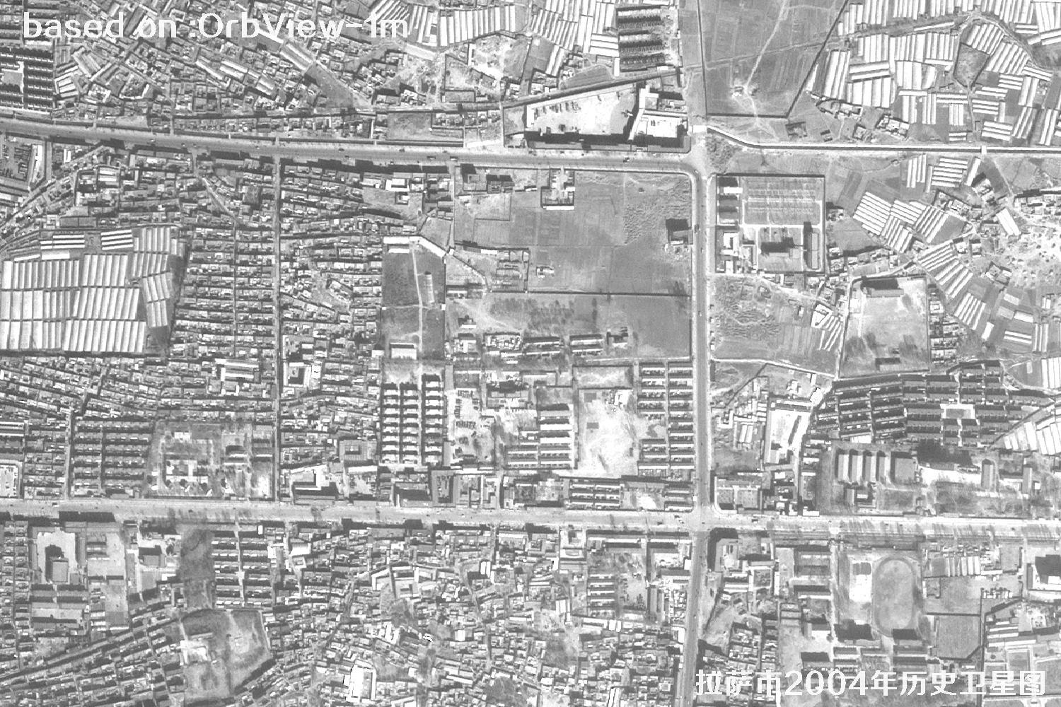 Lhasa 2004: 1 m Resolution OrbView Historical Satellite Imagery 12