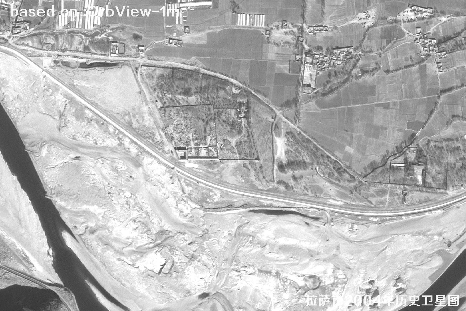 拉萨市2004年1米分辨率OrbView卫星历史影像图19