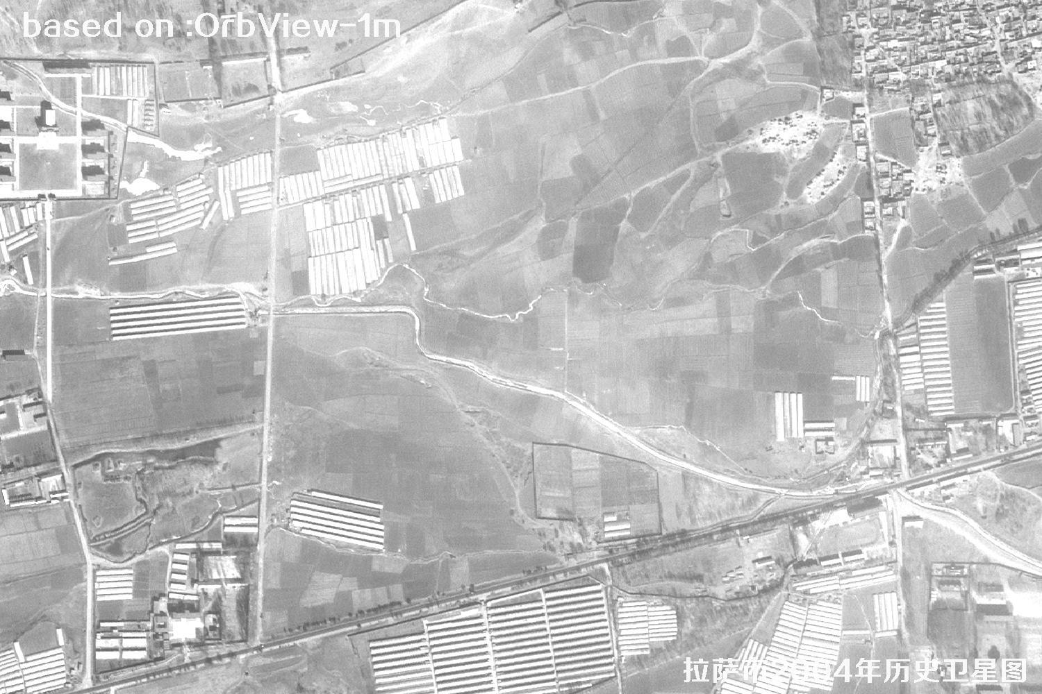 拉萨市2004年1米分辨率OrbView卫星历史影像图20