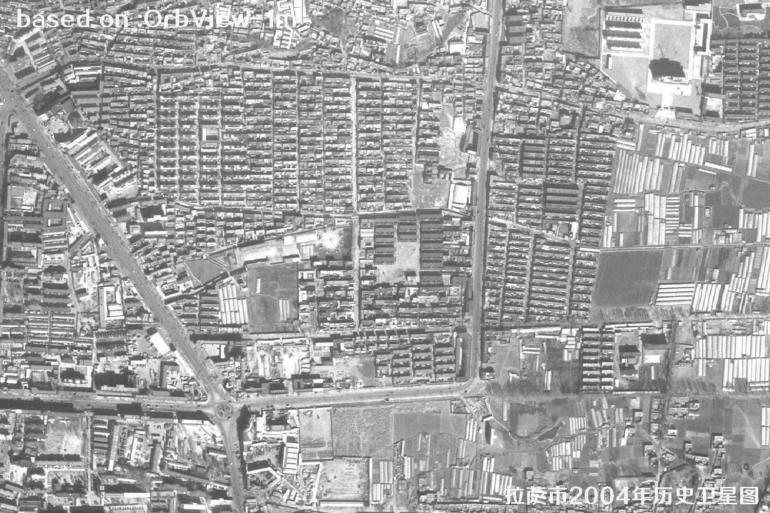 Lhasa 2004: 1 m Resolution OrbView Historical Satellite Imagery 3