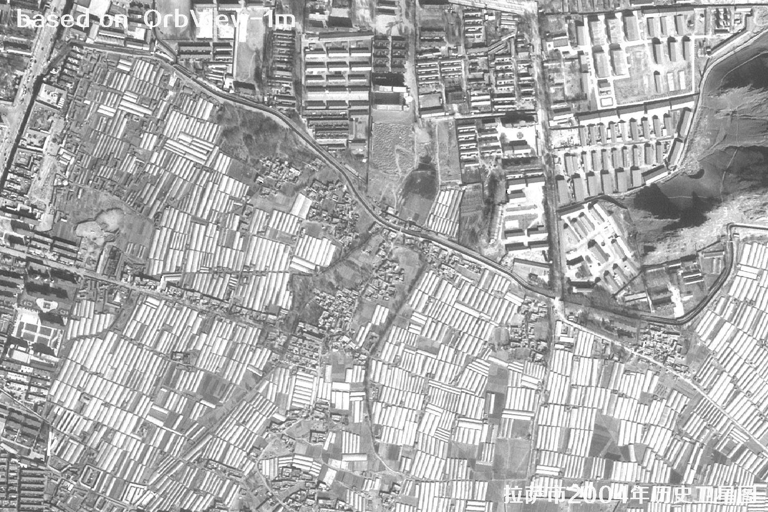 Lhasa 2004: 1 m Resolution OrbView Historical Satellite Imagery 7