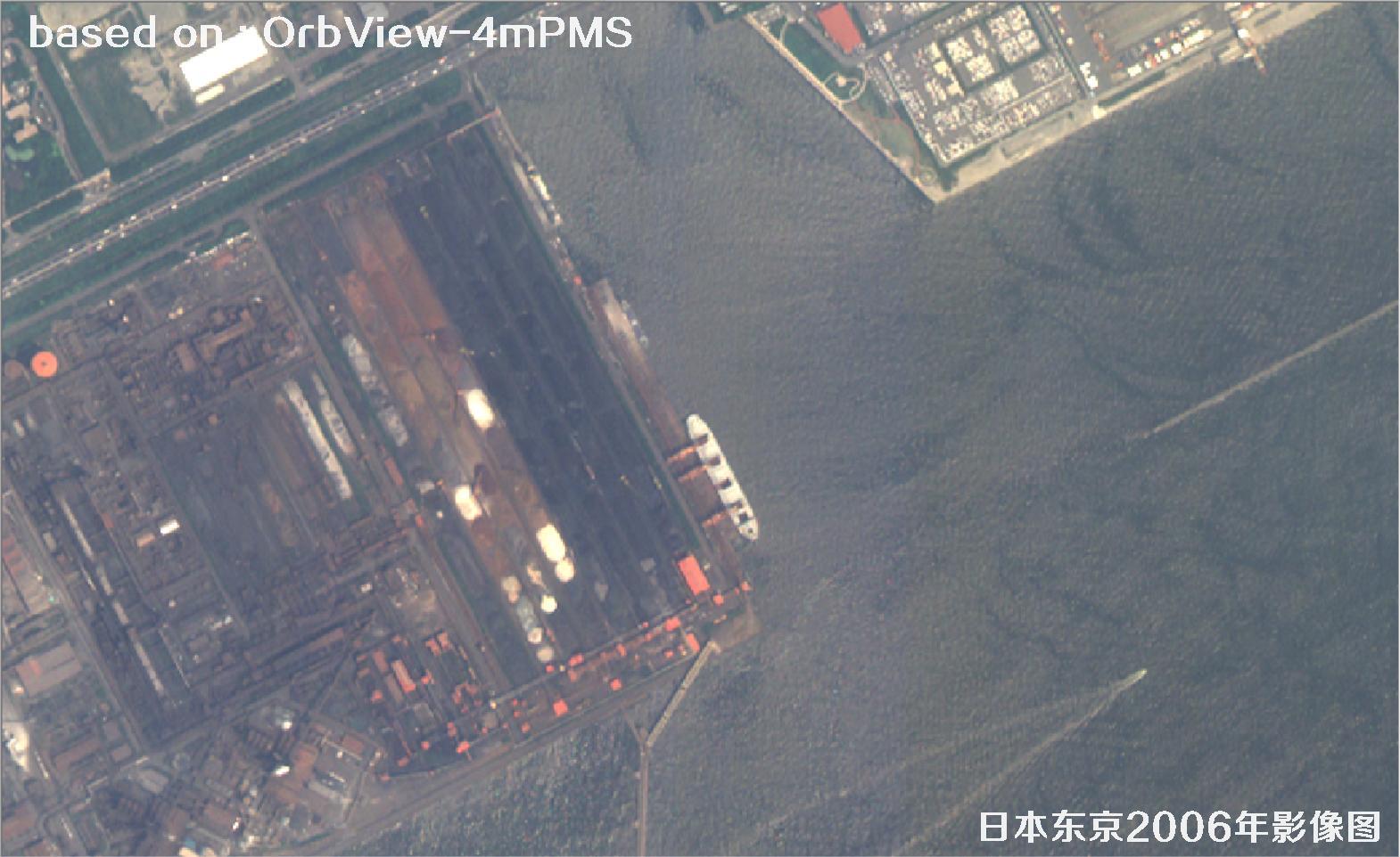 日本东京2006年OrbView卫星4米多光谱影像