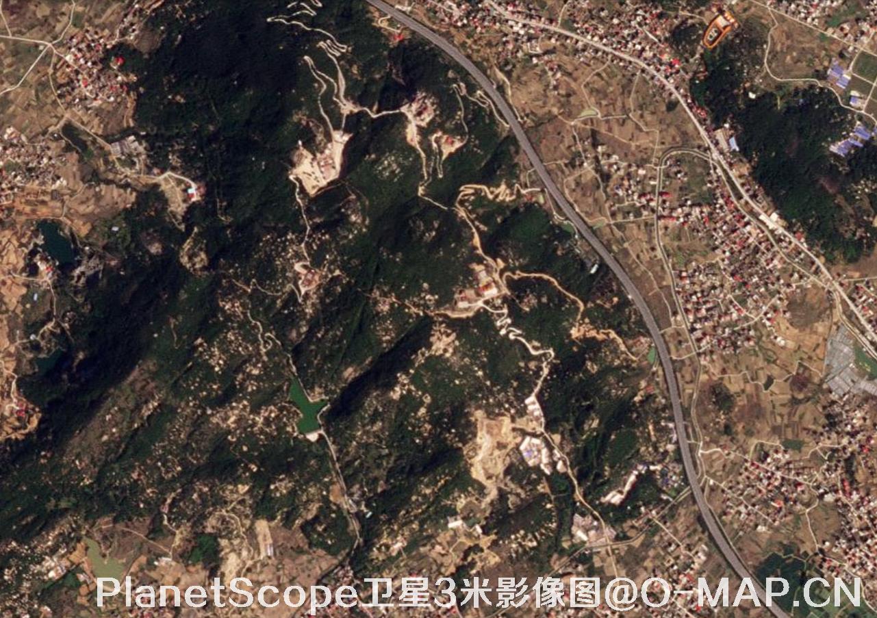 PlanetScope卫星拍摄的3米分辨率影像图