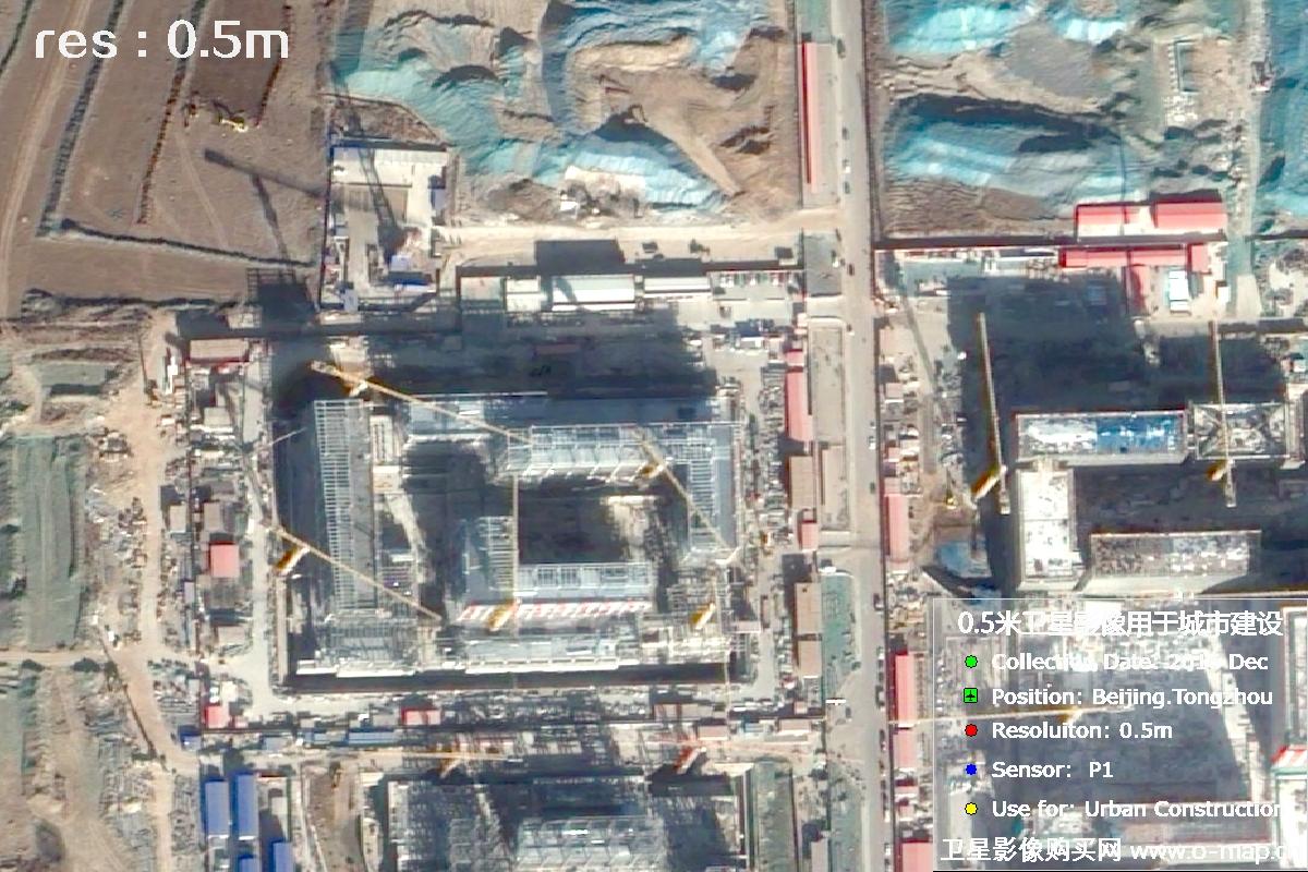 北京通州区2016年0.5米城市建设卫星影像图