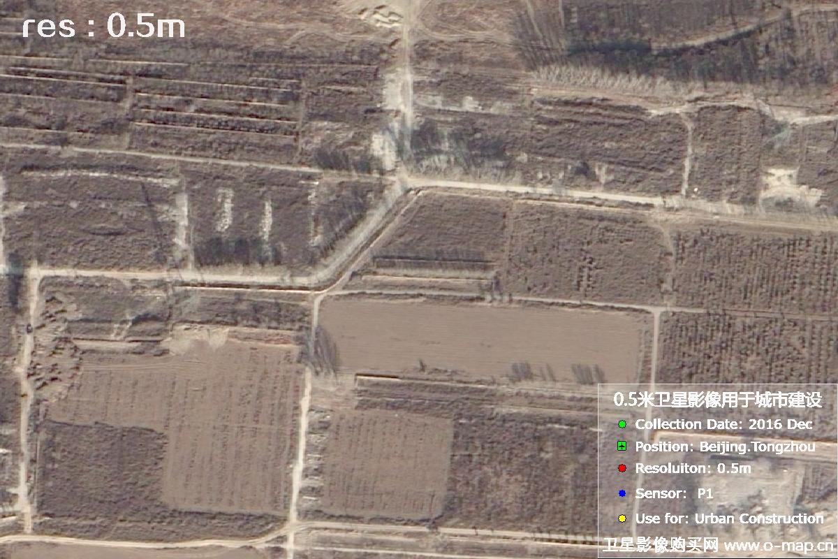 北京通州区2016年0.5米城市建设卫星影像图