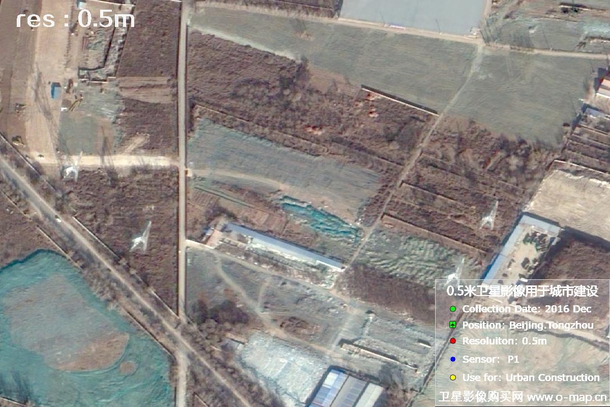 北京通州区2016年0.5米城市建设卫星影像图