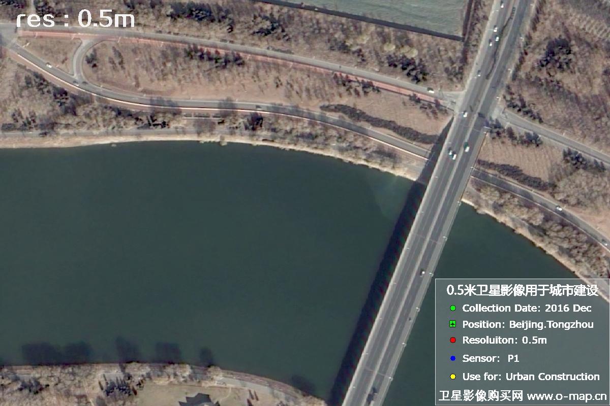 北京通州区2016年0.5米城市建设卫星影像图