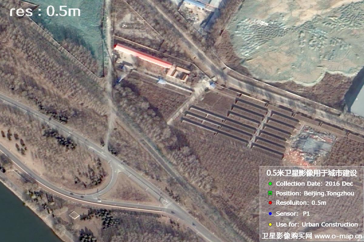 北京通州区2016年0.5米城市建设卫星影像图