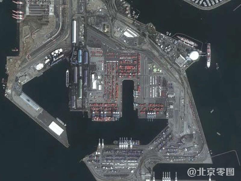 美国maxar公司卫星2月8日拍摄美国加州长滩港