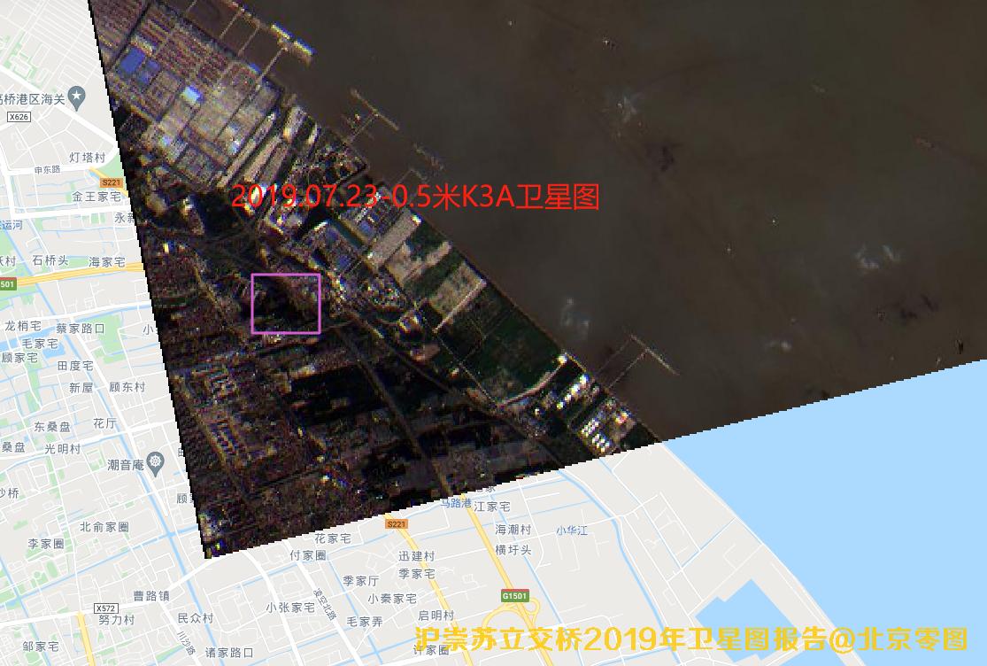 沪崇苏立交桥2019年卫星图查询结果