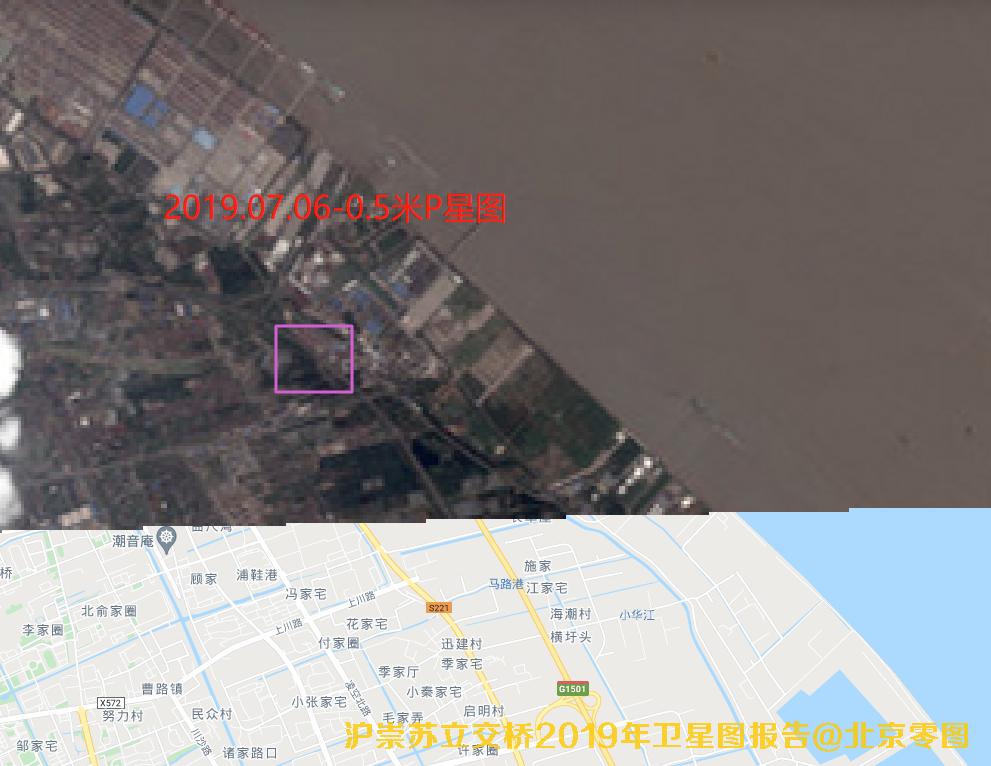 沪崇苏立交桥2019年卫星图查询结果