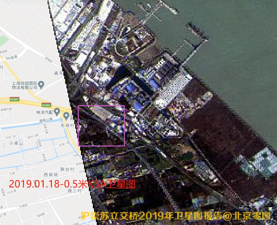 沪崇苏立交桥2019年卫星图查询结果