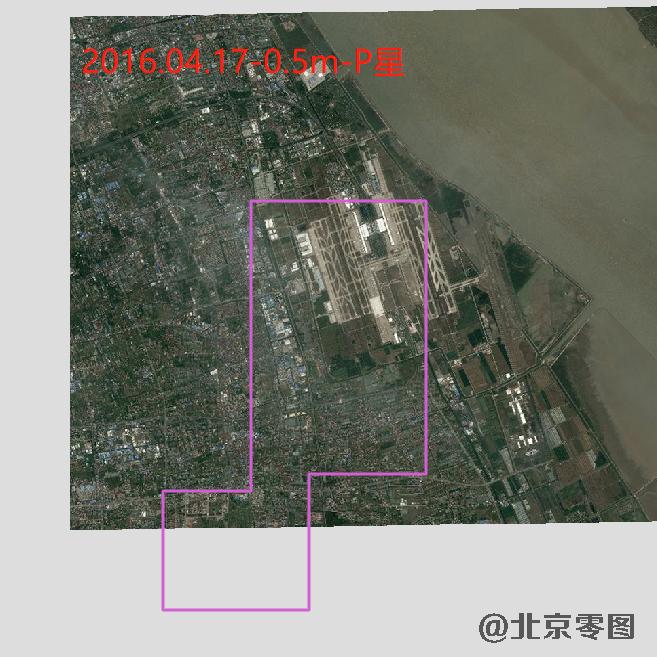 浦东机场卫星影像查询结果