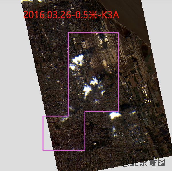 浦东机场卫星影像查询结果
