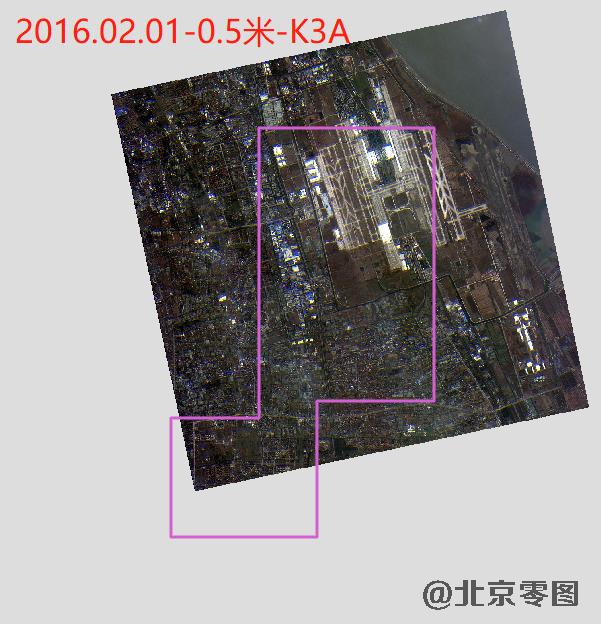 浦东机场卫星影像查询结果