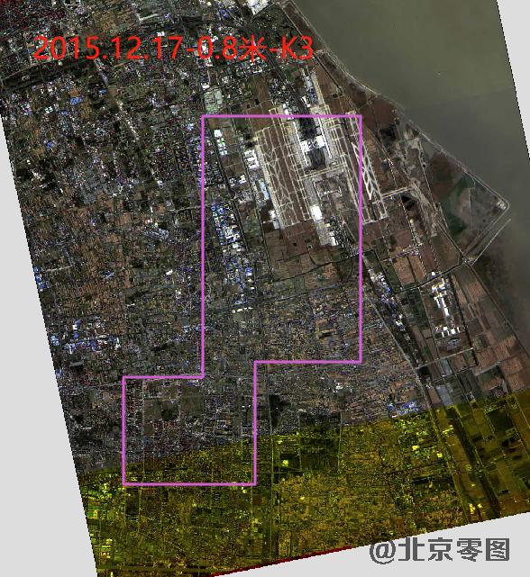 浦东机场卫星影像查询结果