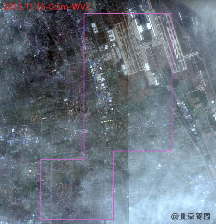 浦东机场卫星影像查询结果