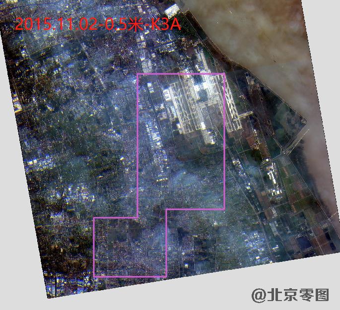 浦东机场卫星影像查询结果