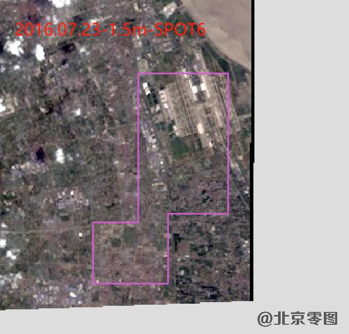 浦东机场卫星影像查询结果