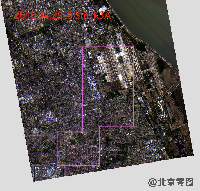 浦东机场卫星影像查询结果