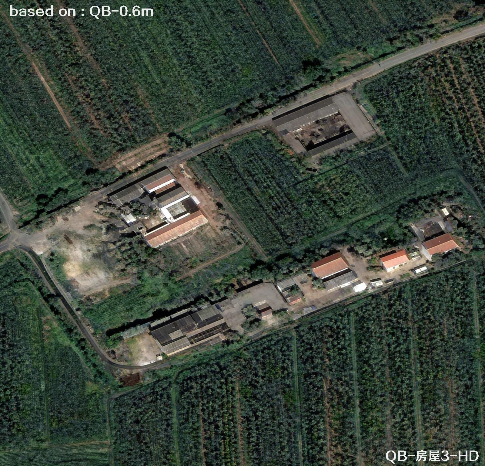 0.6米QuickBird快鸟卫星图像和HD超分产品效果对比