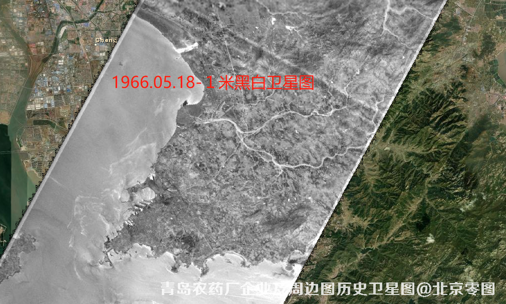 青岛农药厂企业及周边历史卫星图查询报告