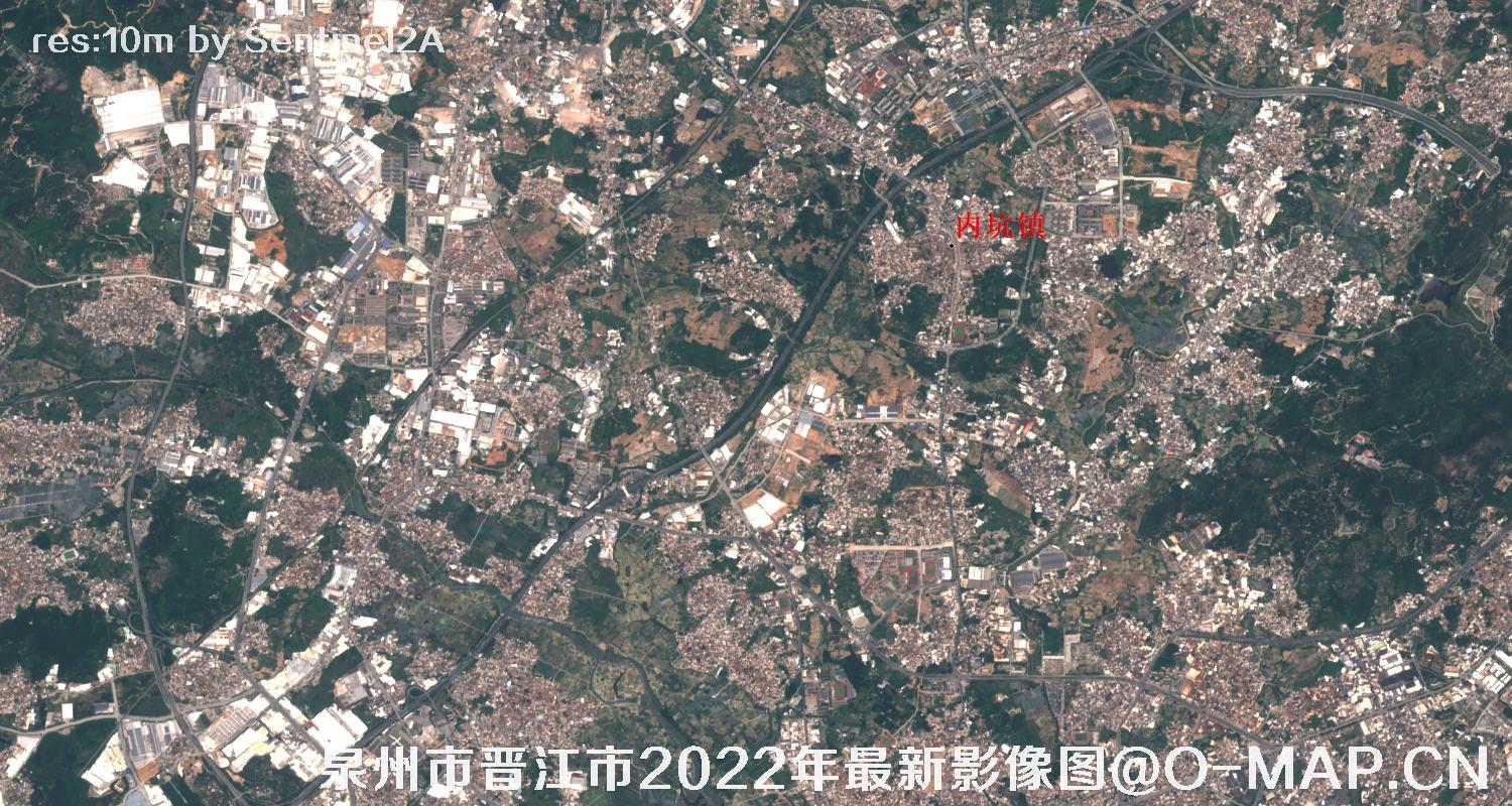福建省泉州市和晋江市2022年5月份卫星图