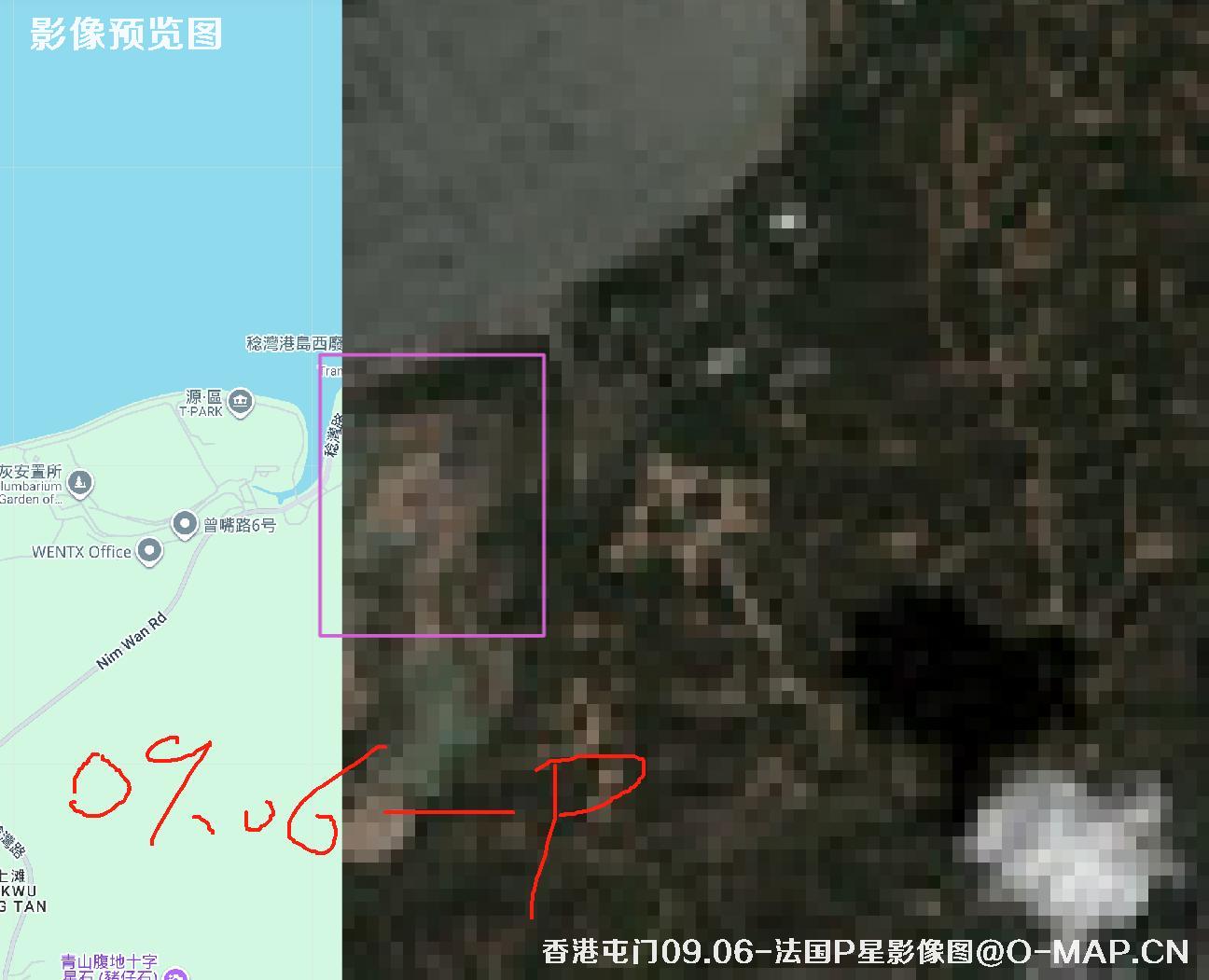 香港屯门区2025年0.5米分辨率卫星图像查询报告