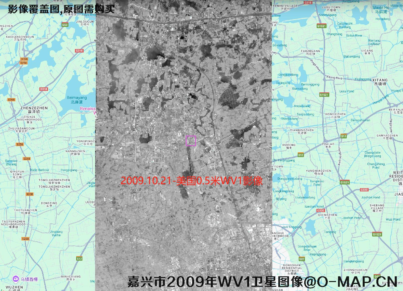 浙江省嘉兴市【2003年QB-2008年WV1-2009年QB-2009年WV1-2010年GE-2010年QB】历史卫星图像