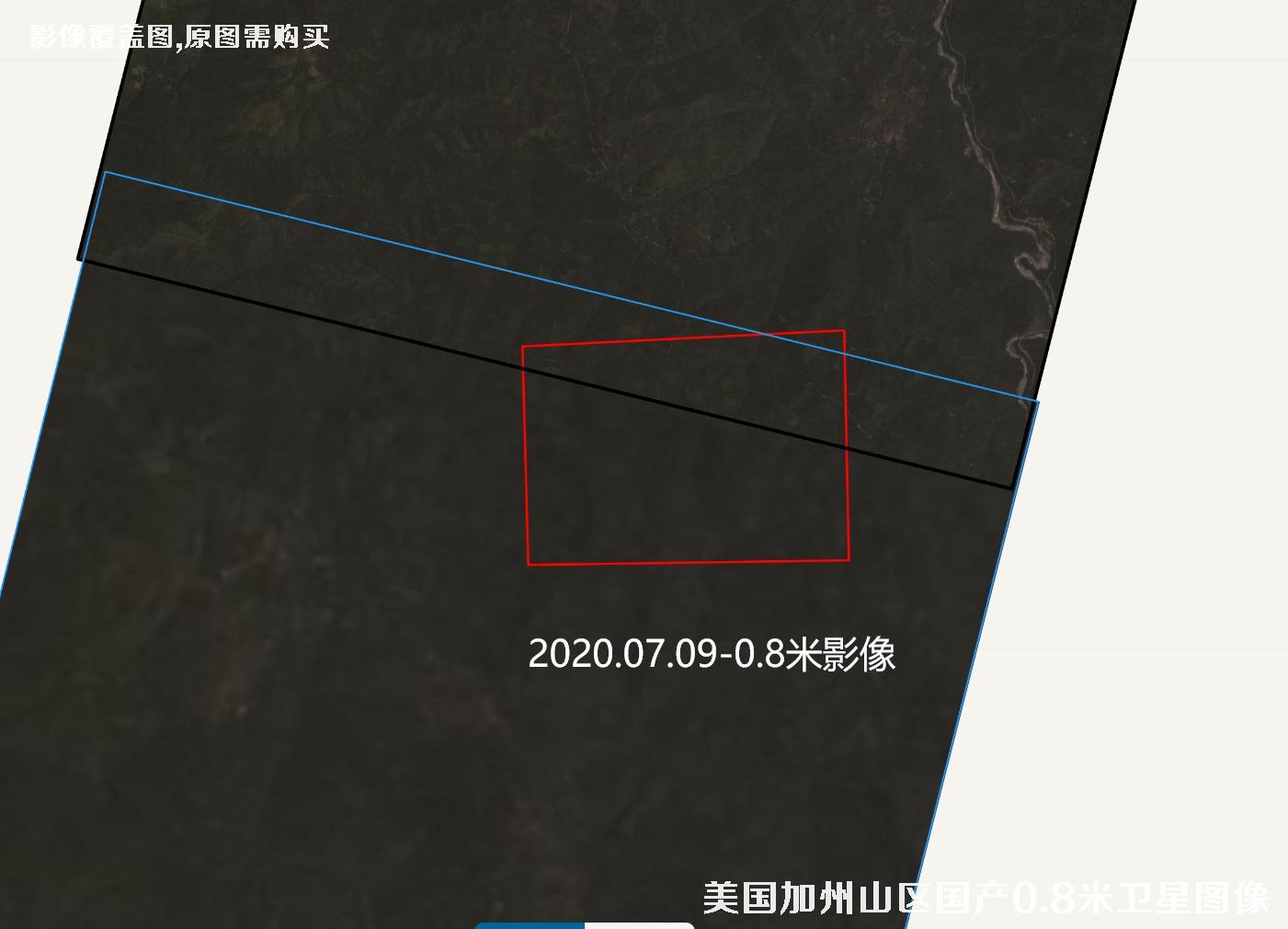 美国加州森林大火区域2020年卫星图像