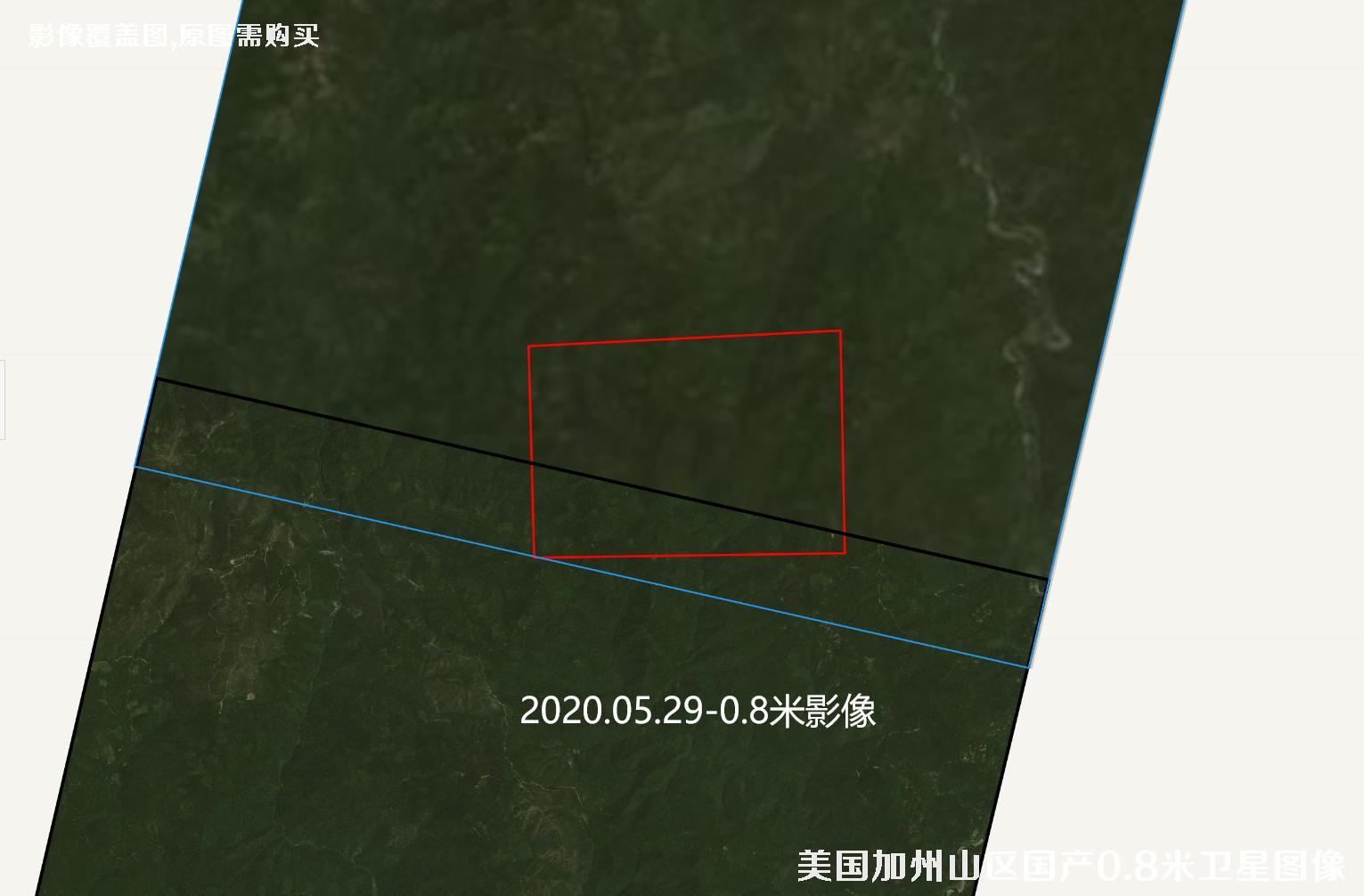 美国加州森林大火区域2020年卫星图像