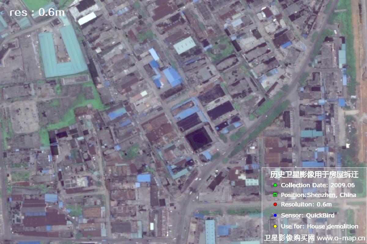 美国0.6米QB卫星拍摄的高清历史卫星图片