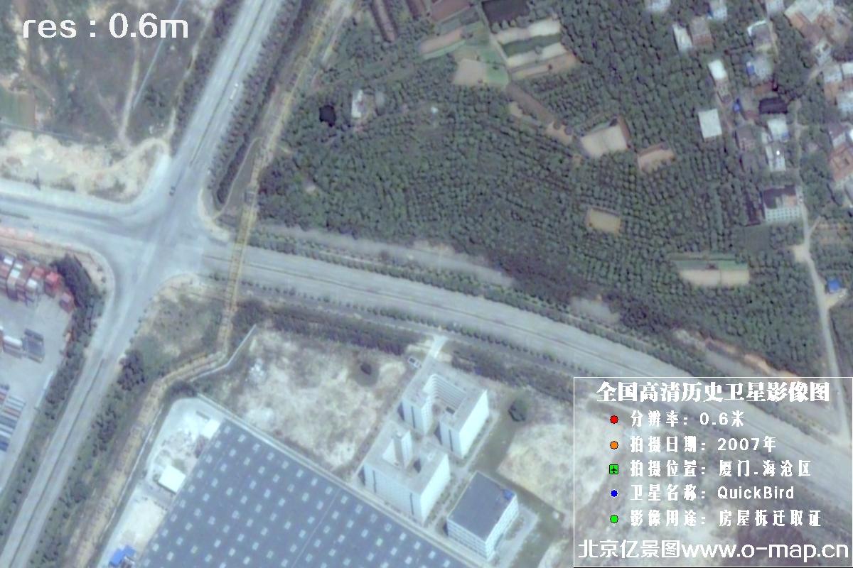 福建省海沧区2007年QuickBird卫星影像图