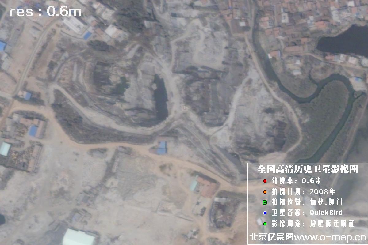 QuickBird卫星2008年拍摄的福建省厦门市历史卫星影像