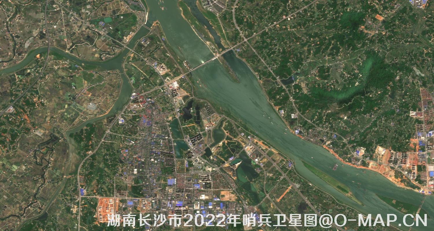 湖南省长沙市2022年4月份10米哨兵卫星图