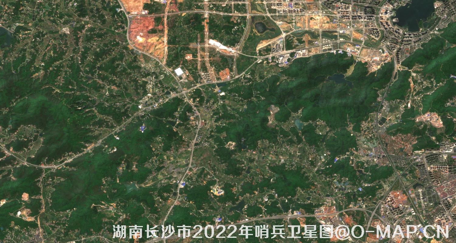 湖南省长沙市2022年4月份10米哨兵卫星图