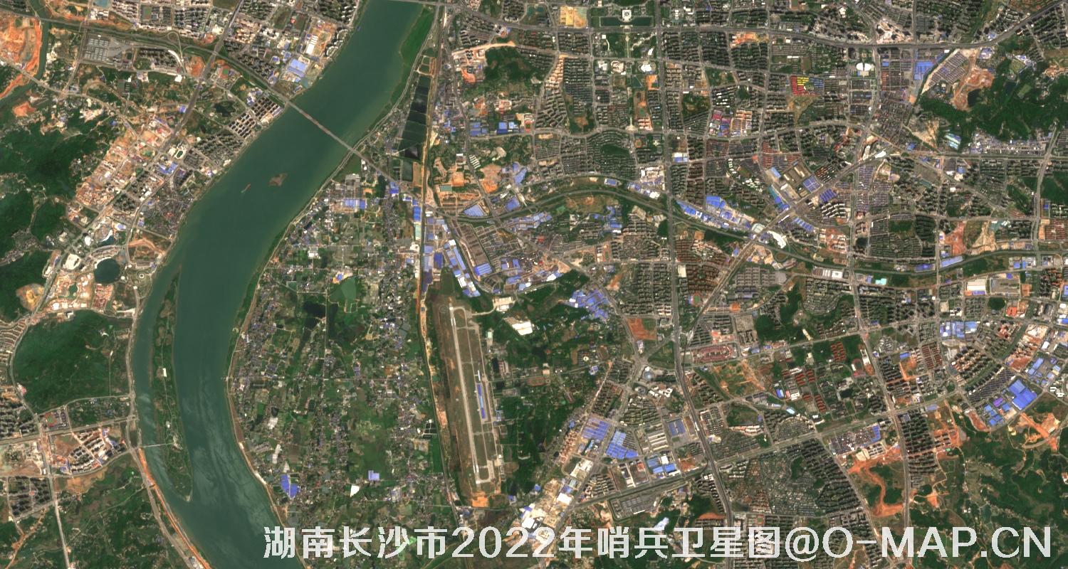 湖南省长沙市2022年4月份10米哨兵卫星图