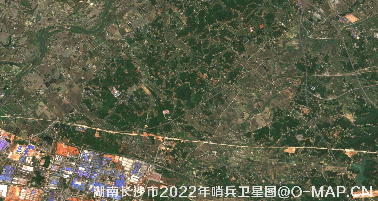 湖南省长沙市2022年4月份10米哨兵卫星图