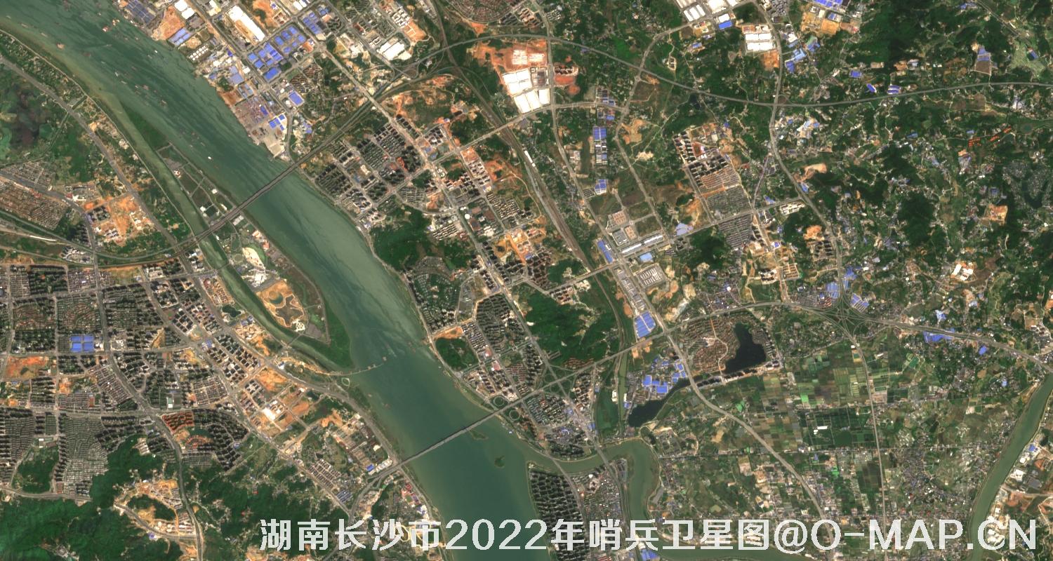 湖南省长沙市2022年4月份10米哨兵卫星图