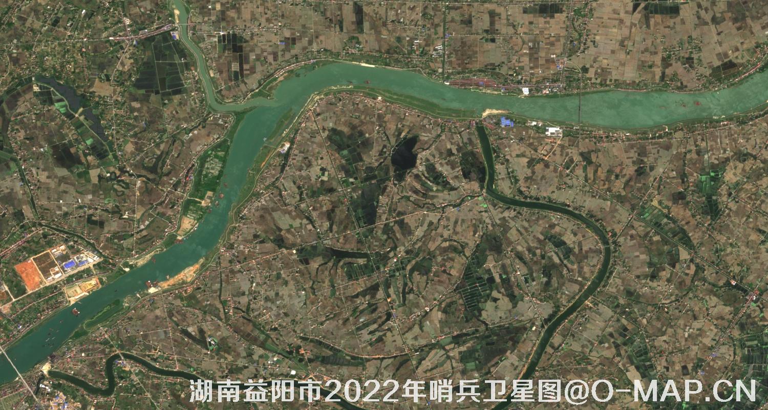 湖南省益阳市2022年4月份10米哨兵卫星图