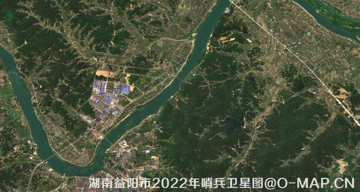 湖南省益阳市2022年4月份10米哨兵卫星图