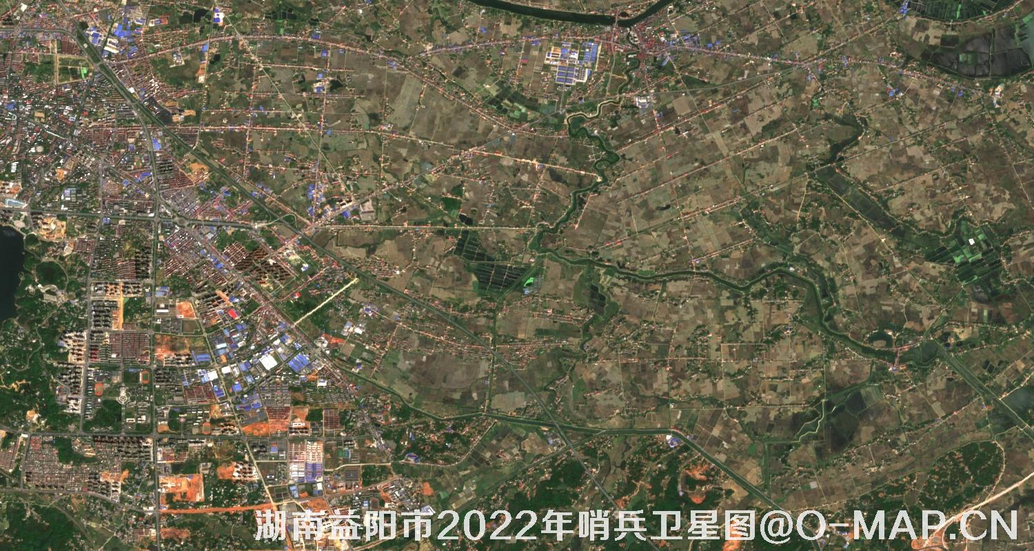 湖南省益阳市2022年4月份10米哨兵卫星图