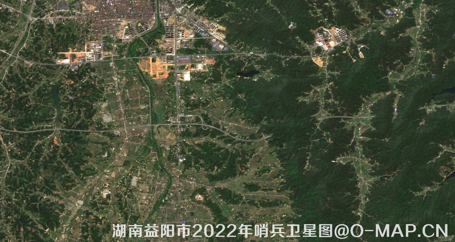 湖南省益阳市2022年4月份10米哨兵卫星图