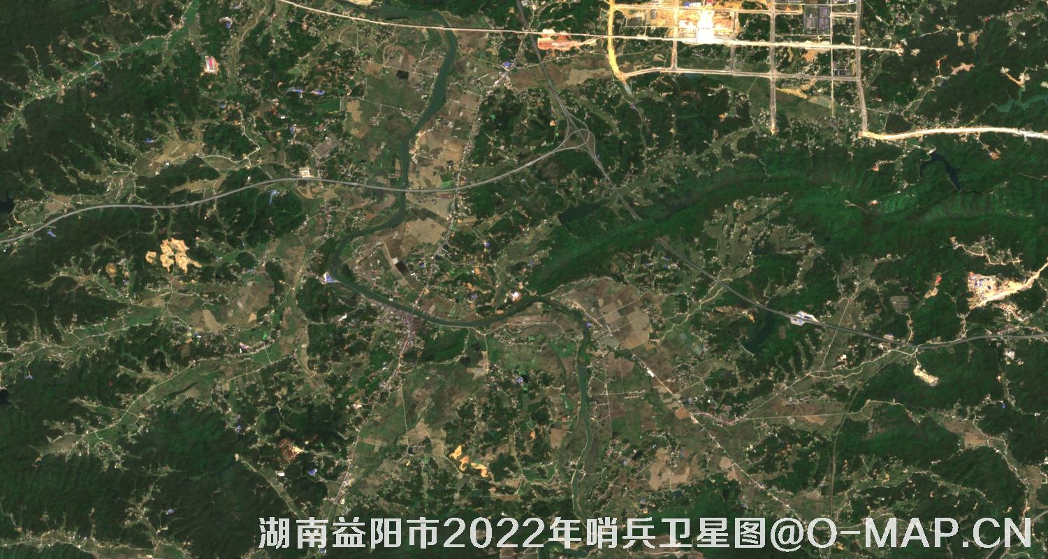 湖南省益阳市2022年4月份10米哨兵卫星图