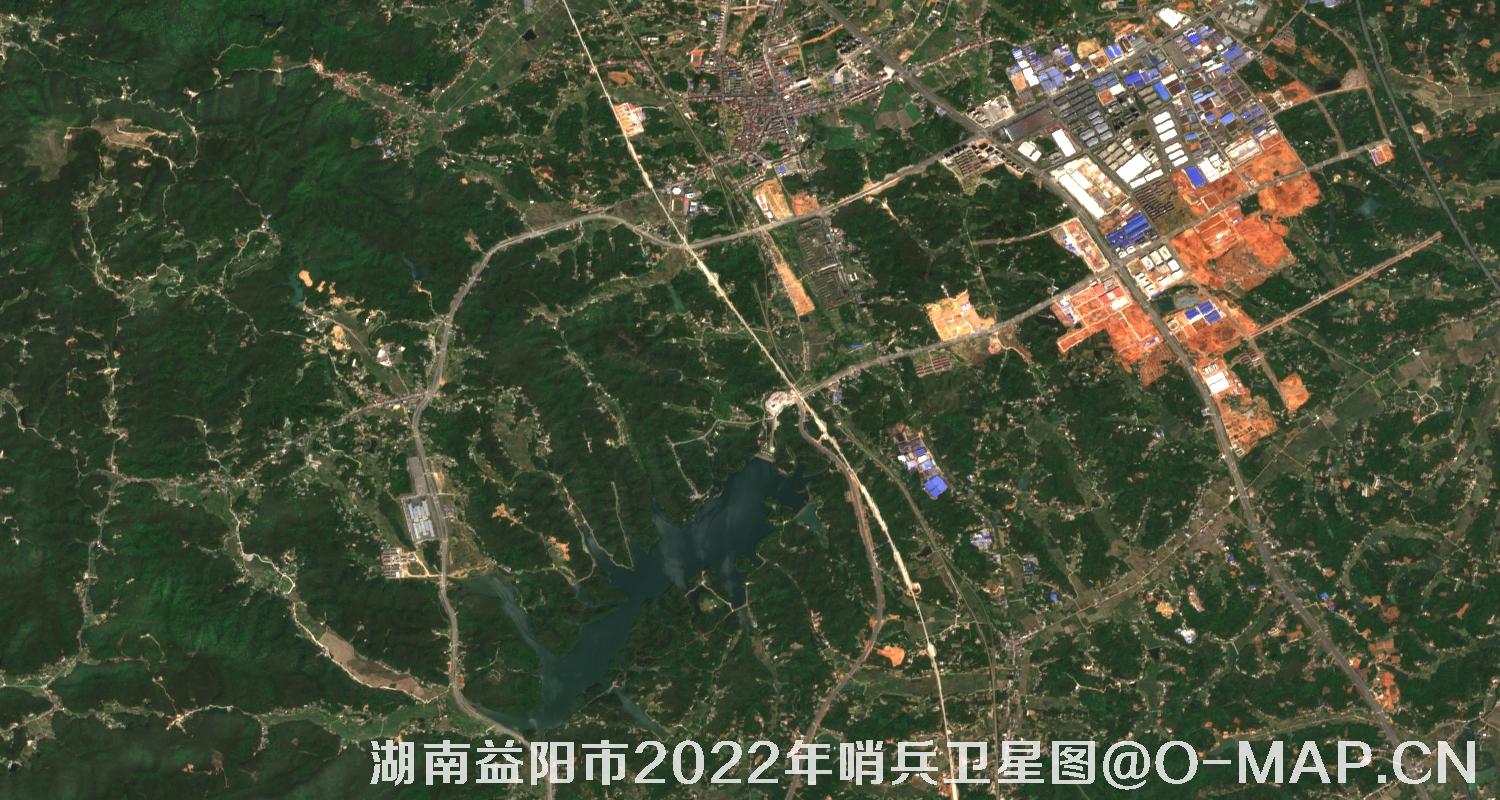 湖南省益阳市2022年4月份10米哨兵卫星图