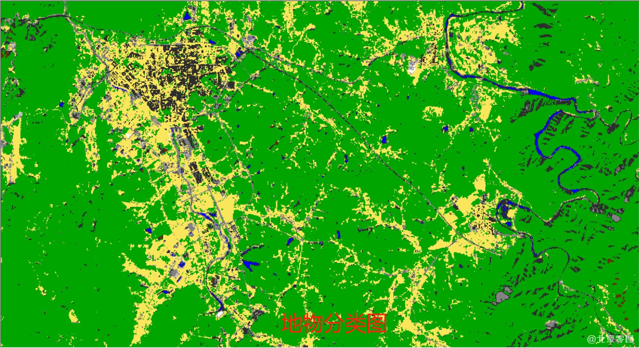 哨兵多光谱卫星应用-地物分类图