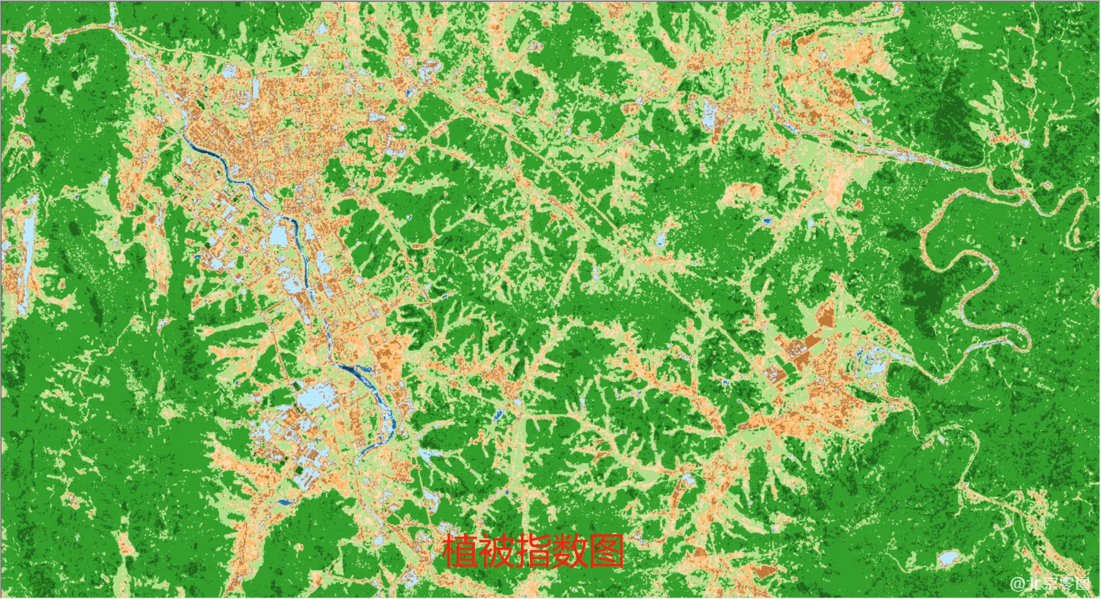 哨兵多光谱卫星应用-植被指数图